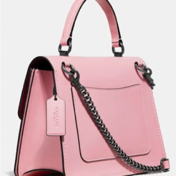 NWT Coach Parker Top Handle Pewter/Aurora 52664